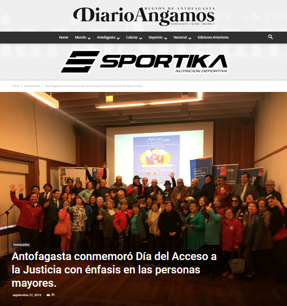 Día Nacional del Acceso de a la Justicia, informa Diario Digital Angamos