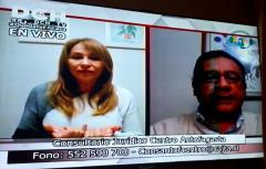 Abogado del Consultorio Jurídico Centro en  Programa “Conversemos” de  Channel Televisión de Antofagasta