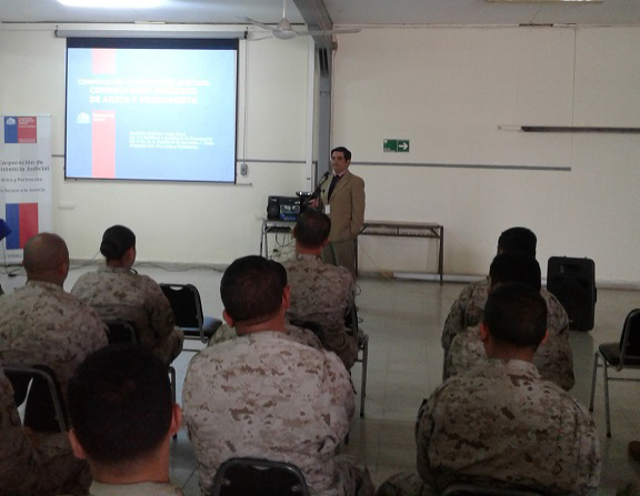 Consultorio Jurídico Arica da inicio a ciclo de charlas a funcionarios del Ejército de Chile