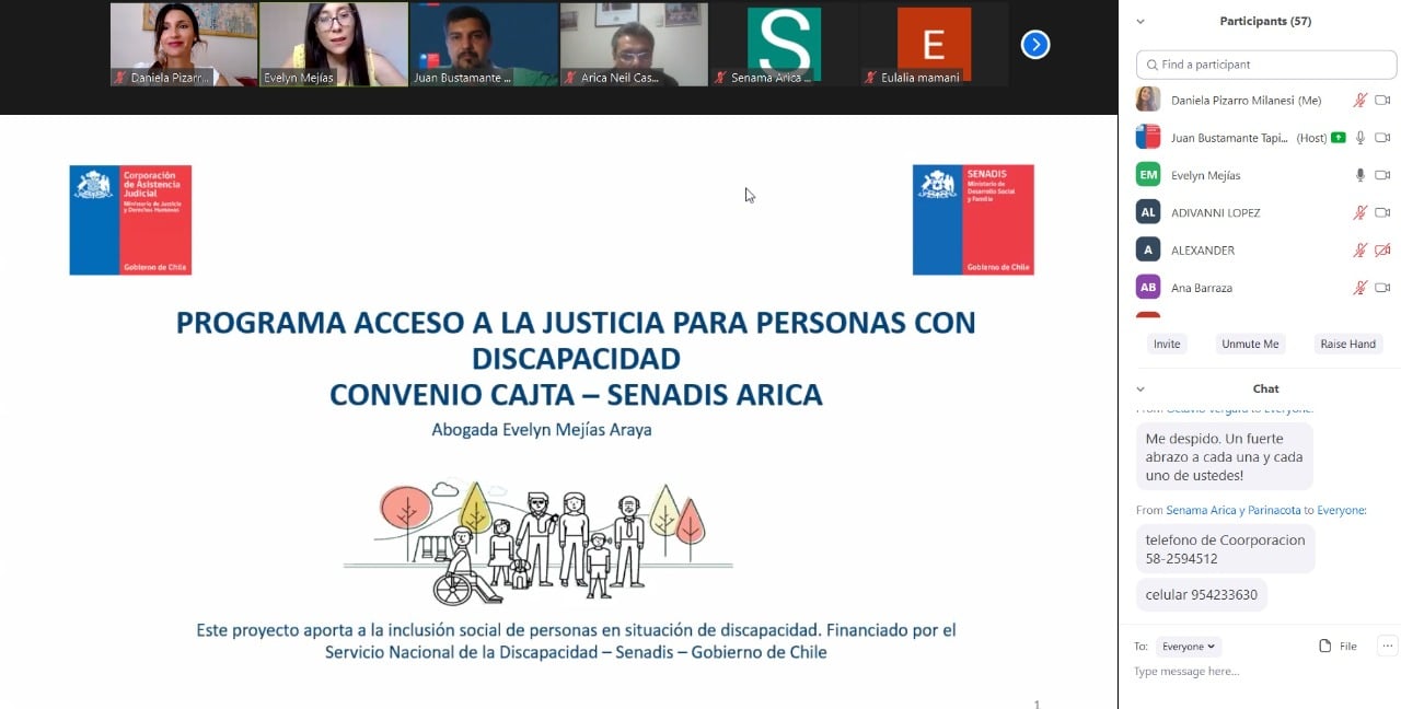 Programa Adulto Mayor y Convenio CAJTA-SENADIS Arica participan en actividad convocada por SENAMA