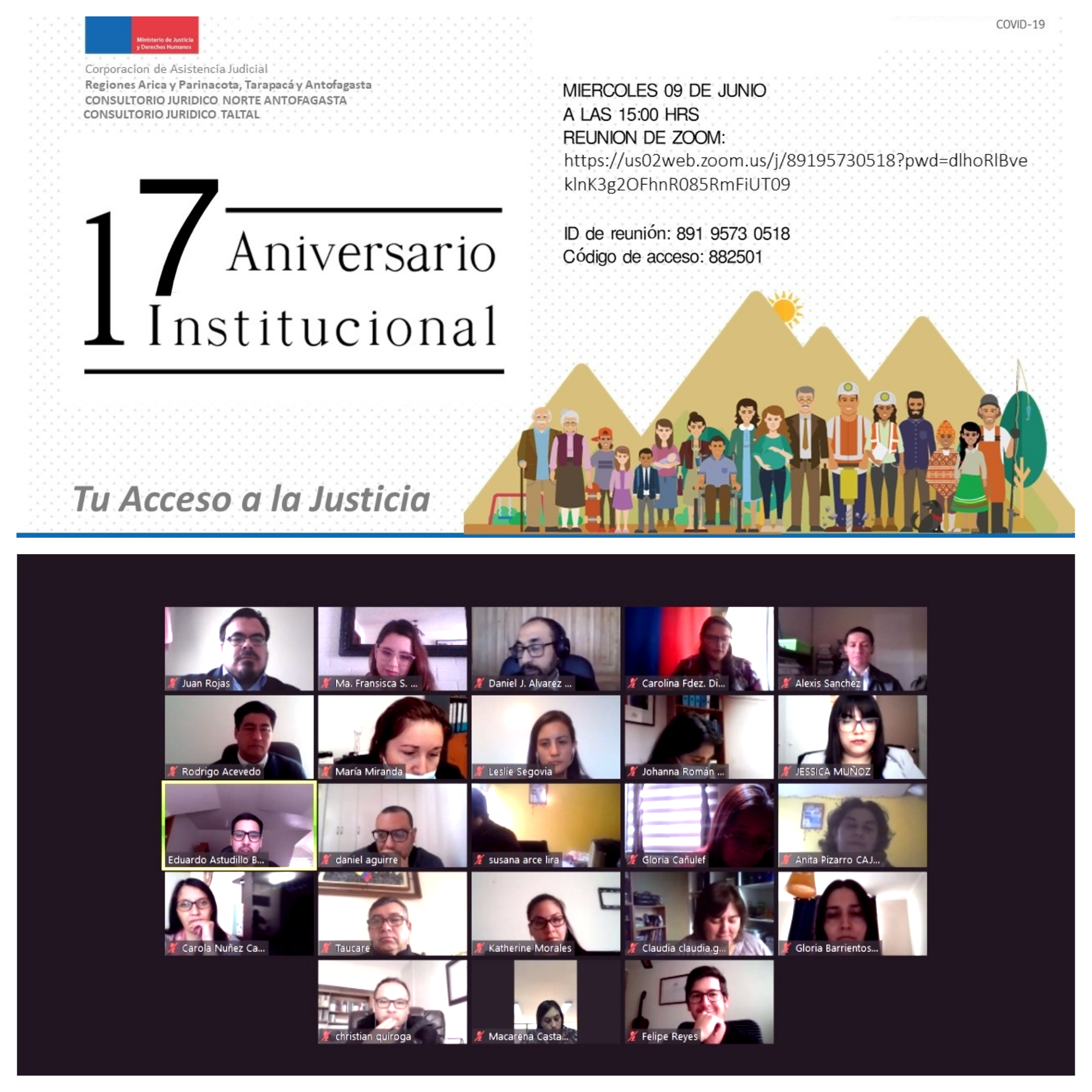 Aniversario Institucional N° 17 de los Consultorios Jurídicos Antofagasta Norte y Taltal