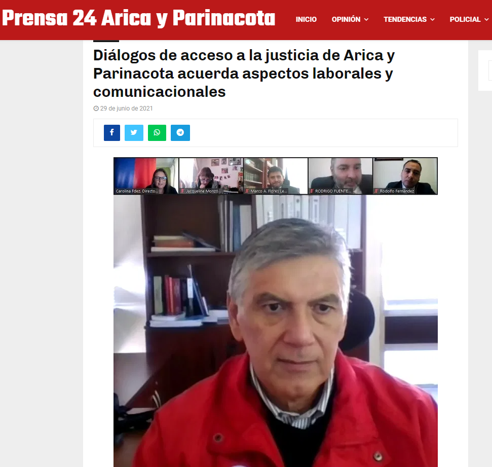CAJTA en la prensa de Arica y Parinacota