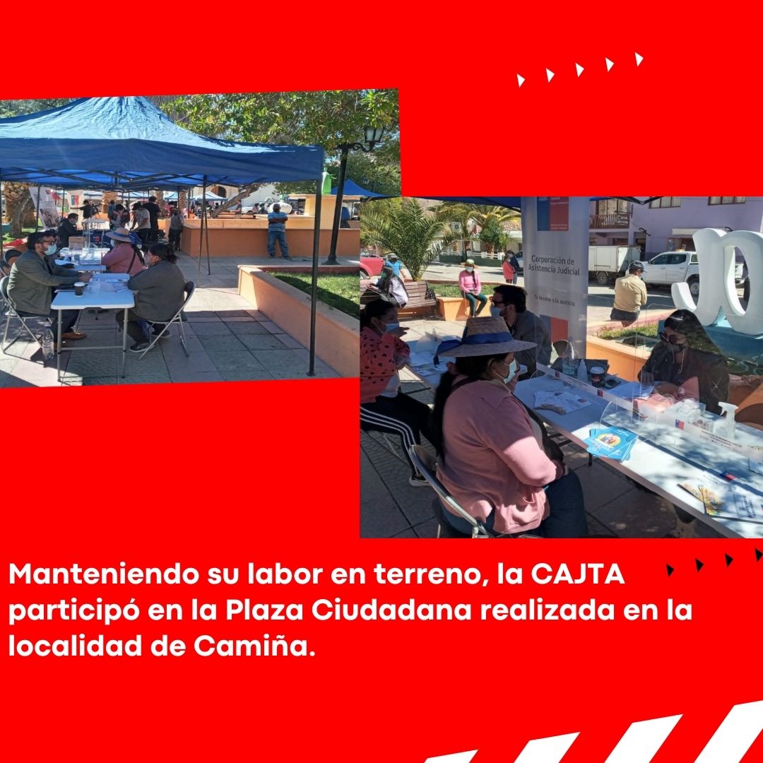CAJTA participó en la Plaza Ciudadana realizada en la localidad de Camiña