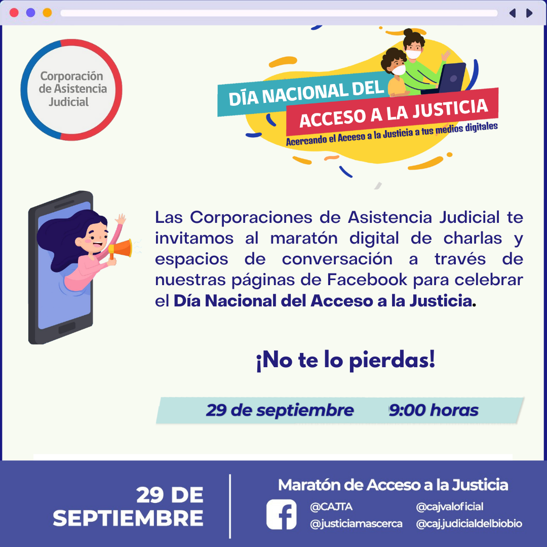 29 de septiembre: Maratón por el Acceso a la Justicia