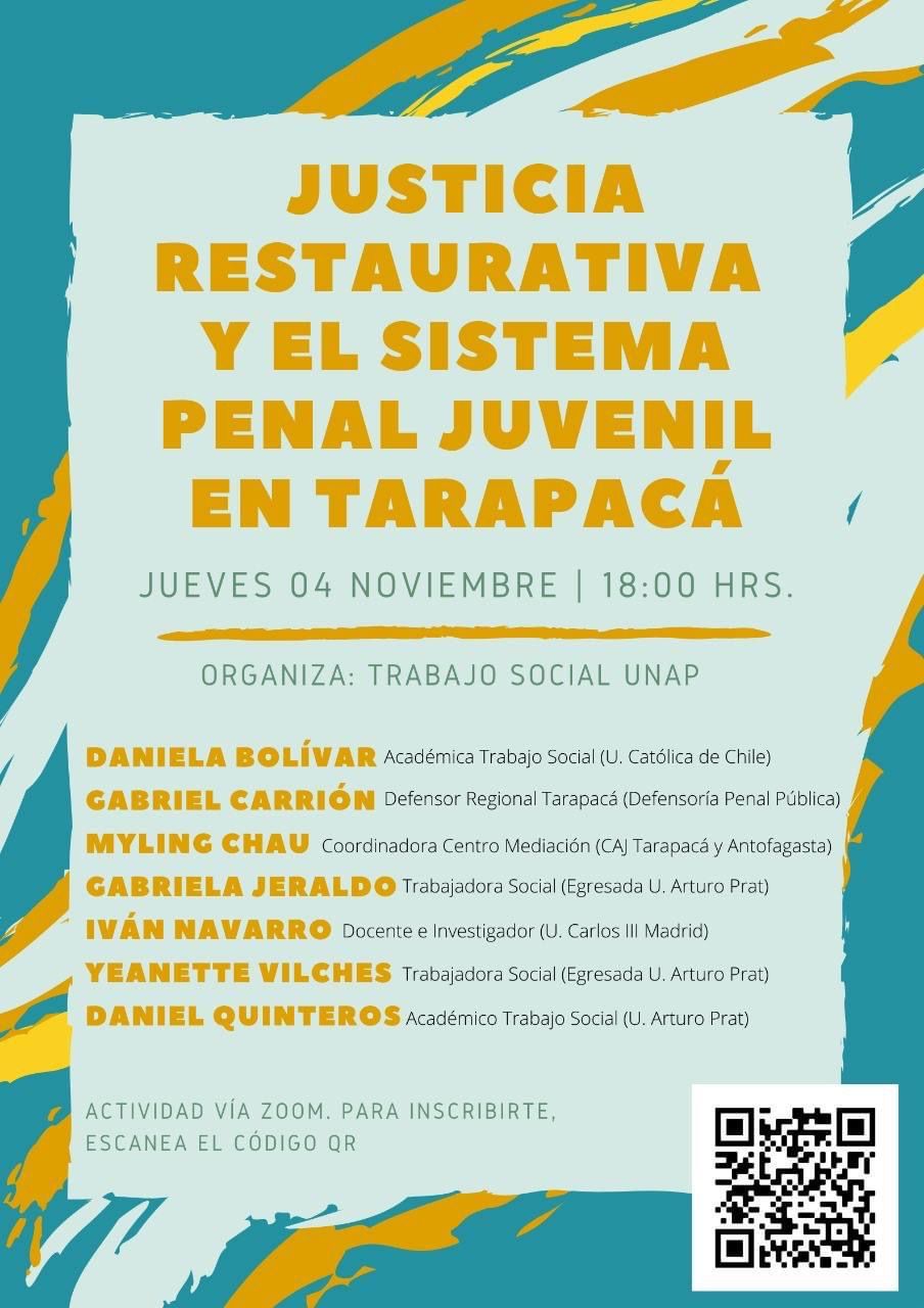 Conversatorio: "Justicia restaurativa y el sistema penal juvenil en Tarapacá"