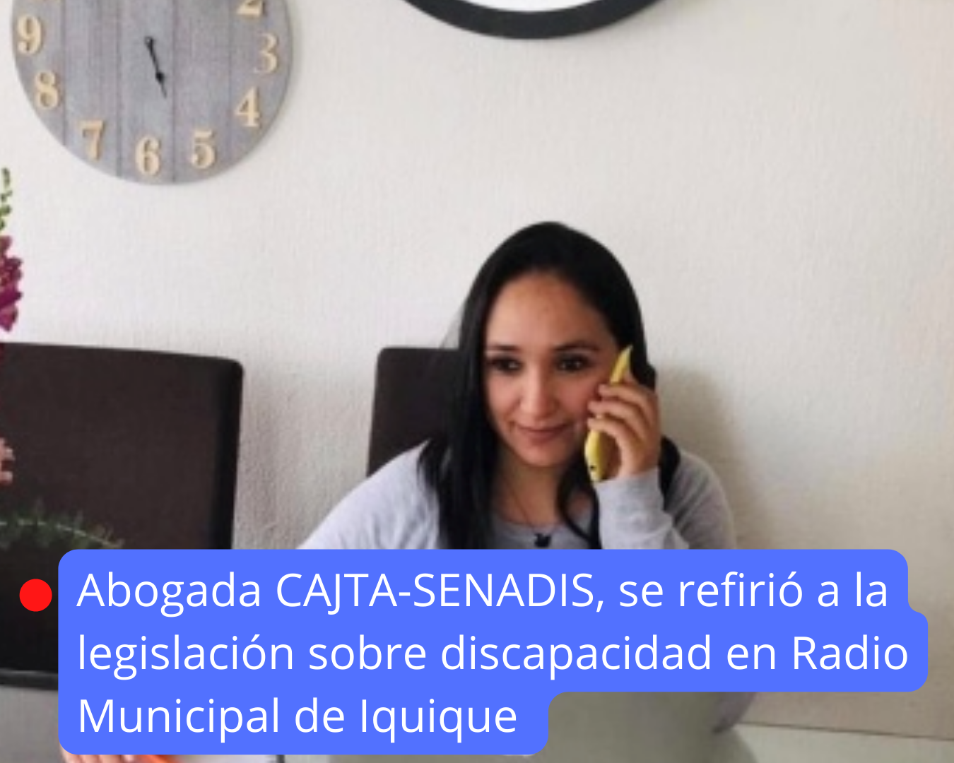 Abogada CAJTA-SENADIS en Radio Municipal de Iquique