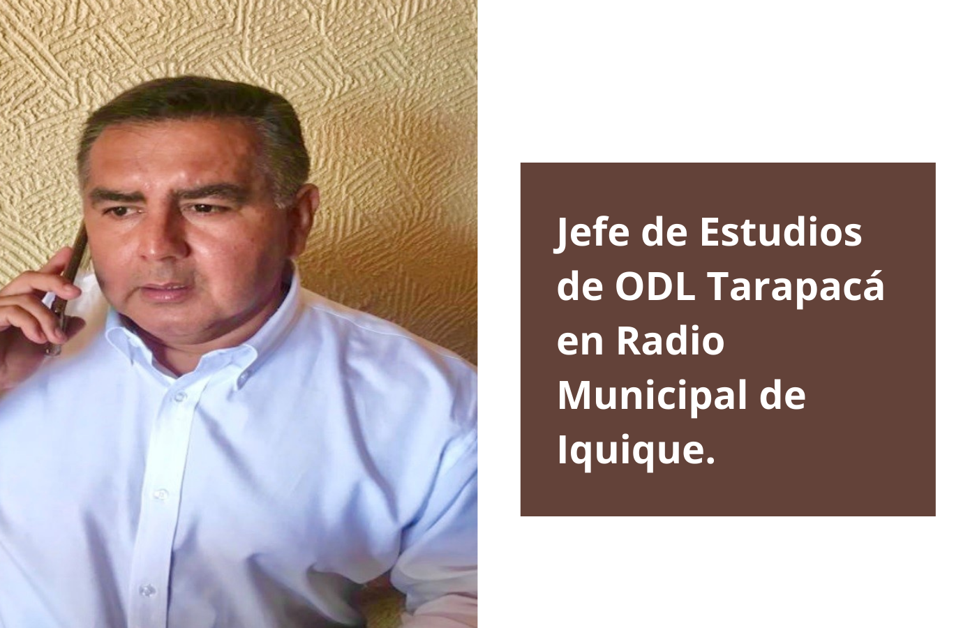 Jefe de Estudios de la Oficina de Defensa Laboral Tarapacá en Radio Municipal de Iquique