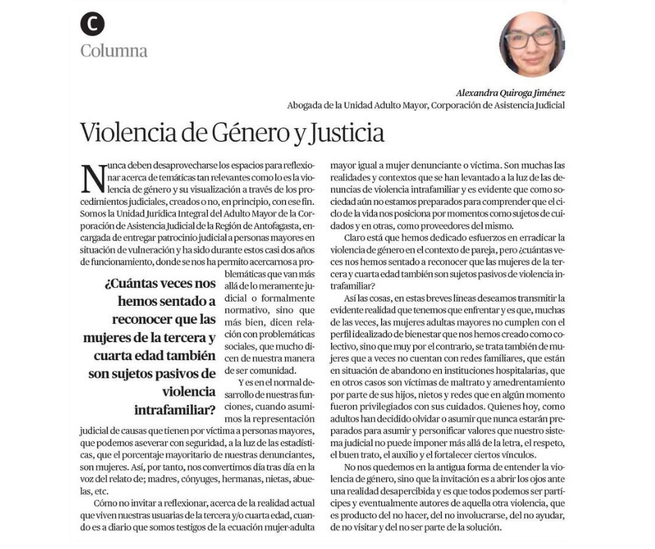 Te invitamos a leer nuestra interesante columna publicada en El Mercurio de Calama