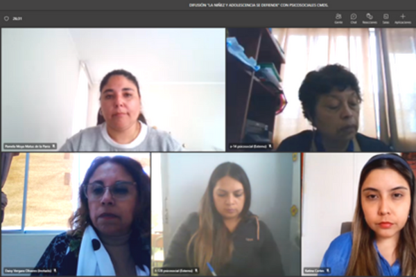 Unidad “La Niñez y Adolescencia se Defienden”, realiza charla a profesionales psicosociales de los colegios de Antofagasta