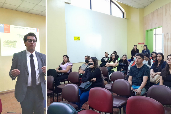 Padres  y poderados de JUNJI asisten a charla del  Abogado del Convenio CAJTA SENADIS de Antofagasta