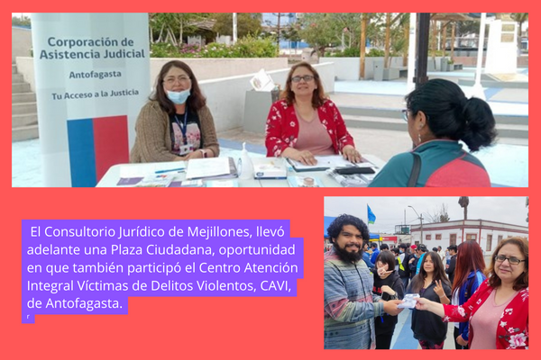 Consultorio Jurídico de Mejillones organizó una Plaza Ciudadana