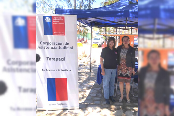 Consultorio Jurídico Móvil del Tamarugal en Gobierno en Terreno realizado en localidad de Tarapacá