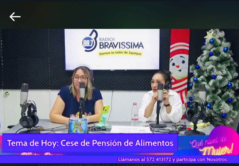 Abogada CAJTA-SENADIS en Radio Bravissima de Iquique