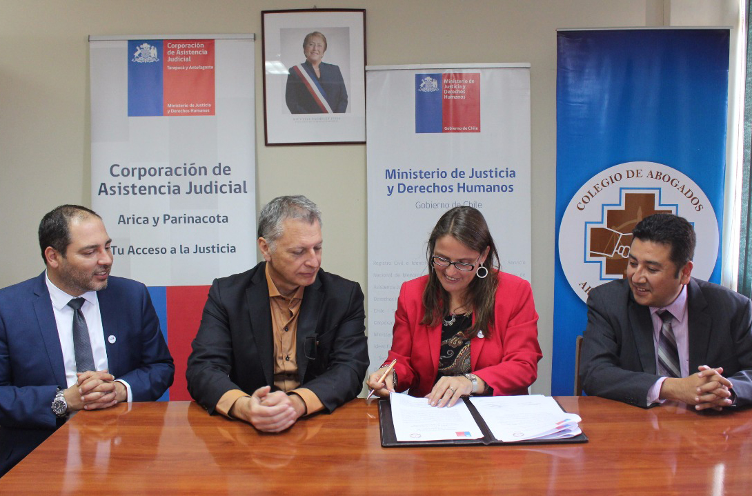 CAJTA suscribe convenio con Colegio de Abogados de Arica