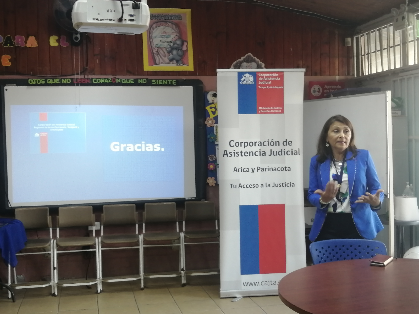 CAJTA realiza taller sobre Violencia Intrafamilira en Escuela Humberto Valenzuela García de Arica