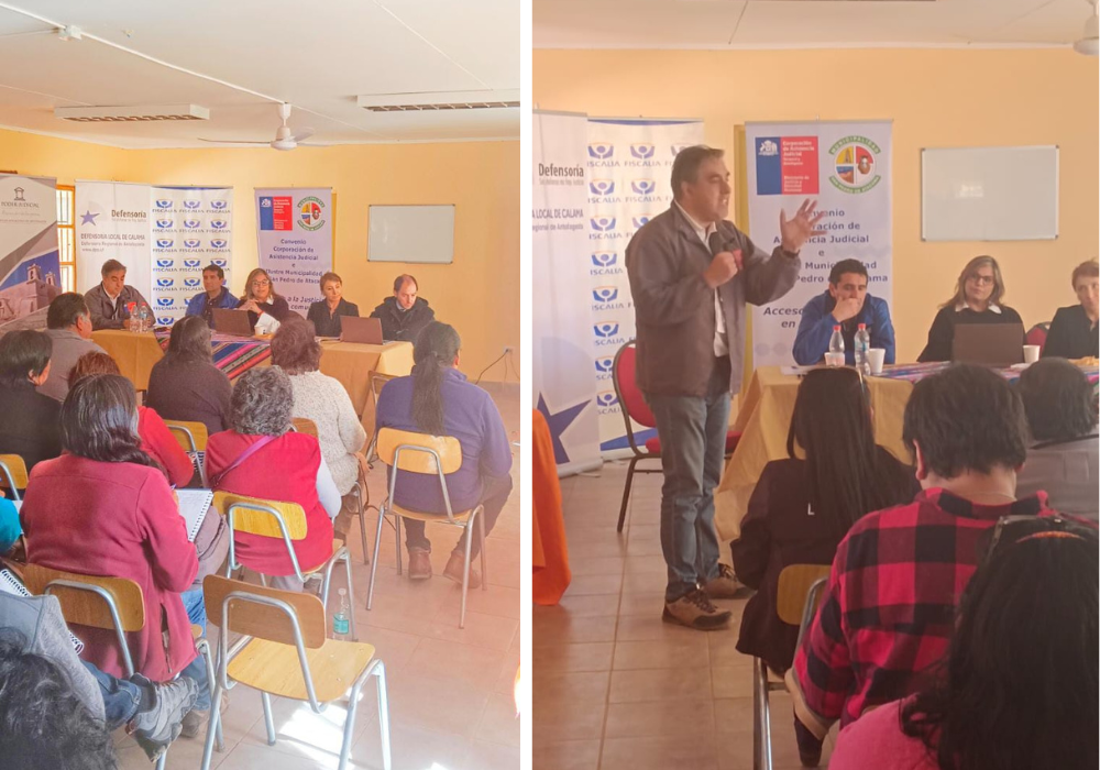 Consultorio Jurídico de Calama expuso en el taller sobre “Acceso a la Justicia y Operadores del sistema”