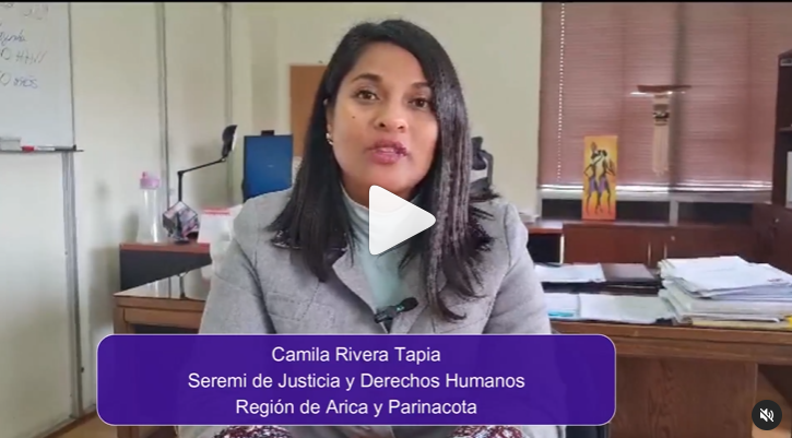 Saludo de @Minjudharica, Camila Rivera Tapia en el aniversario  N° 36 año la CAJTA