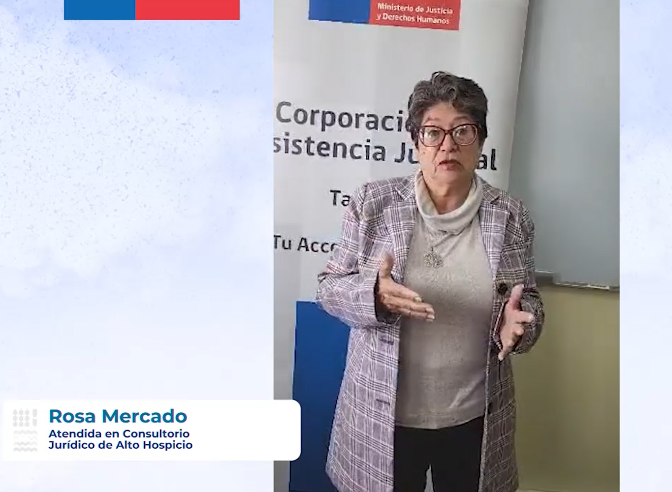 Testimonio de la señora Rosa Mercado Rojas, usuaria del Consultorio Jurídico de Alto Hospicio