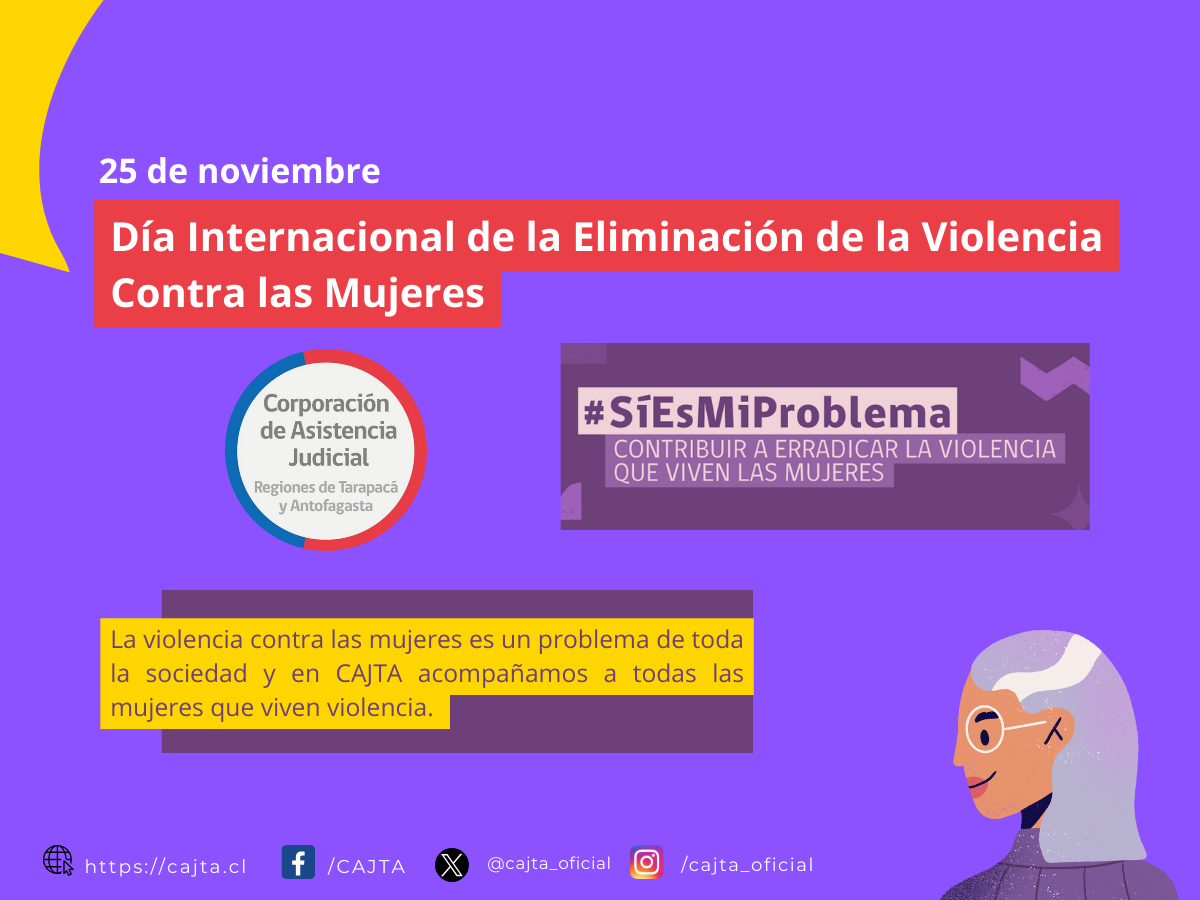 Día Internacional de la Eliminación de la Violencia Contra las Mujeres (25 de noviembre)