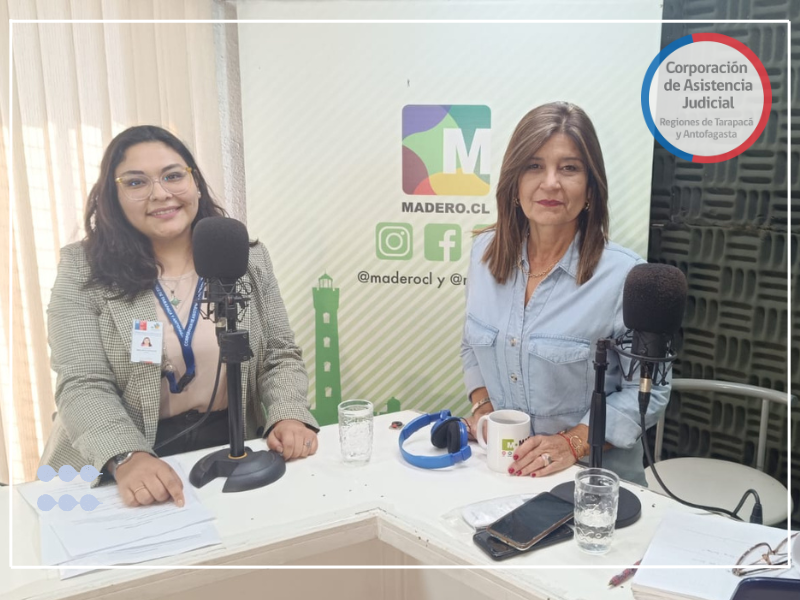 La abogada del Programa Mi Abogado de Antofagasta, Camila Villegas Delfín, asistió a Radio Madero
