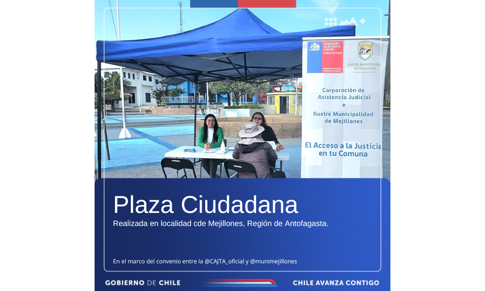 Desarrollan Plaza Ciudadana en Mejillones, Región de Antofagasta