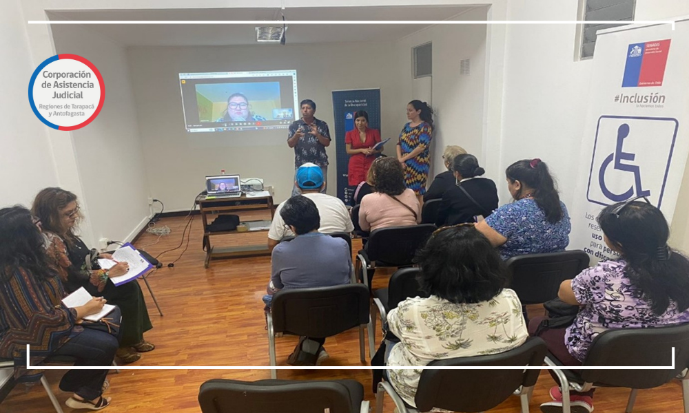 Abogada de convenio CAJTA-SENADIS de Tarapacá participa en lanzamiento de las “Escuelas Territoriales”