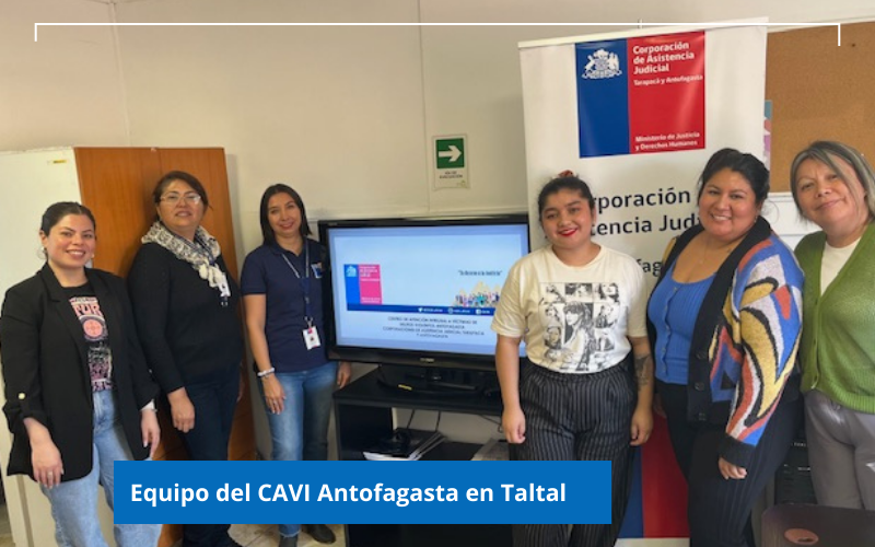 CAVI Antofagasta capacita a funcionarias del Programa de Intervención Especializada (PIE) de Taltal