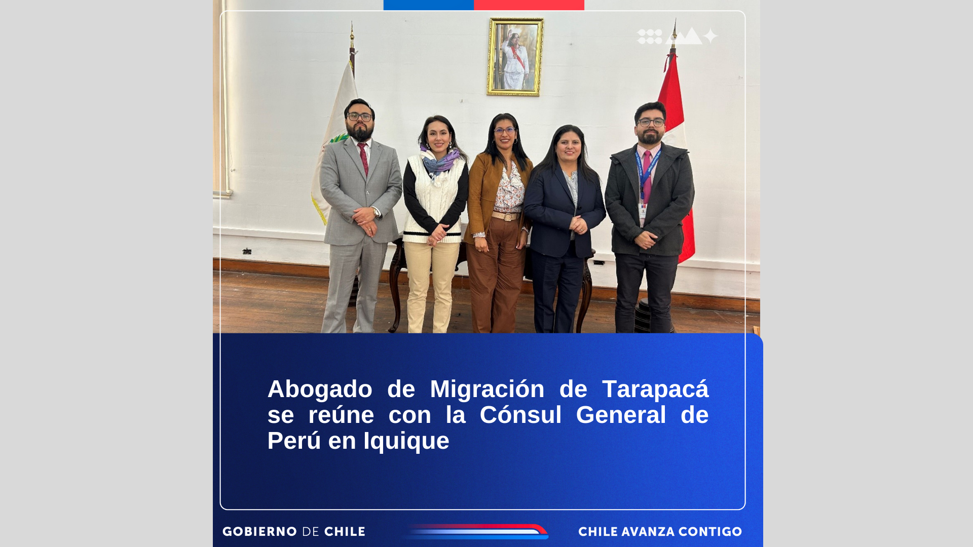 Abogado de Migración de Tarapacá se reúne con la Cónsul General de Perú en Iquique