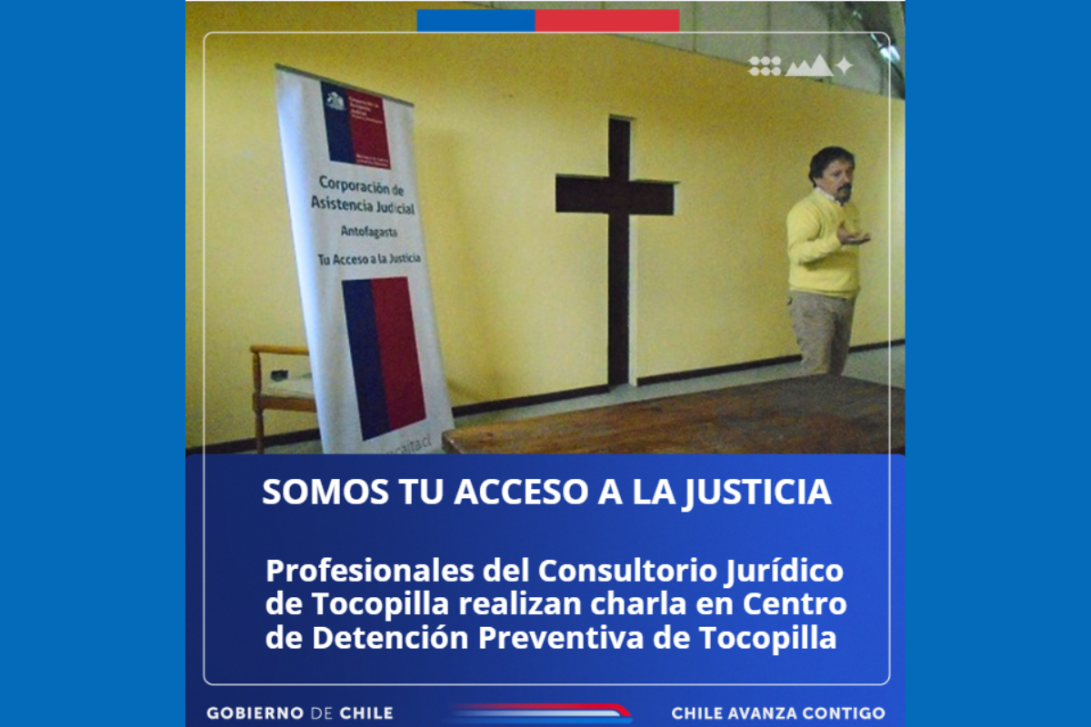 Consultorio Jurídico de Tocopilla realiza charla en el Centro de Detención Preventiva