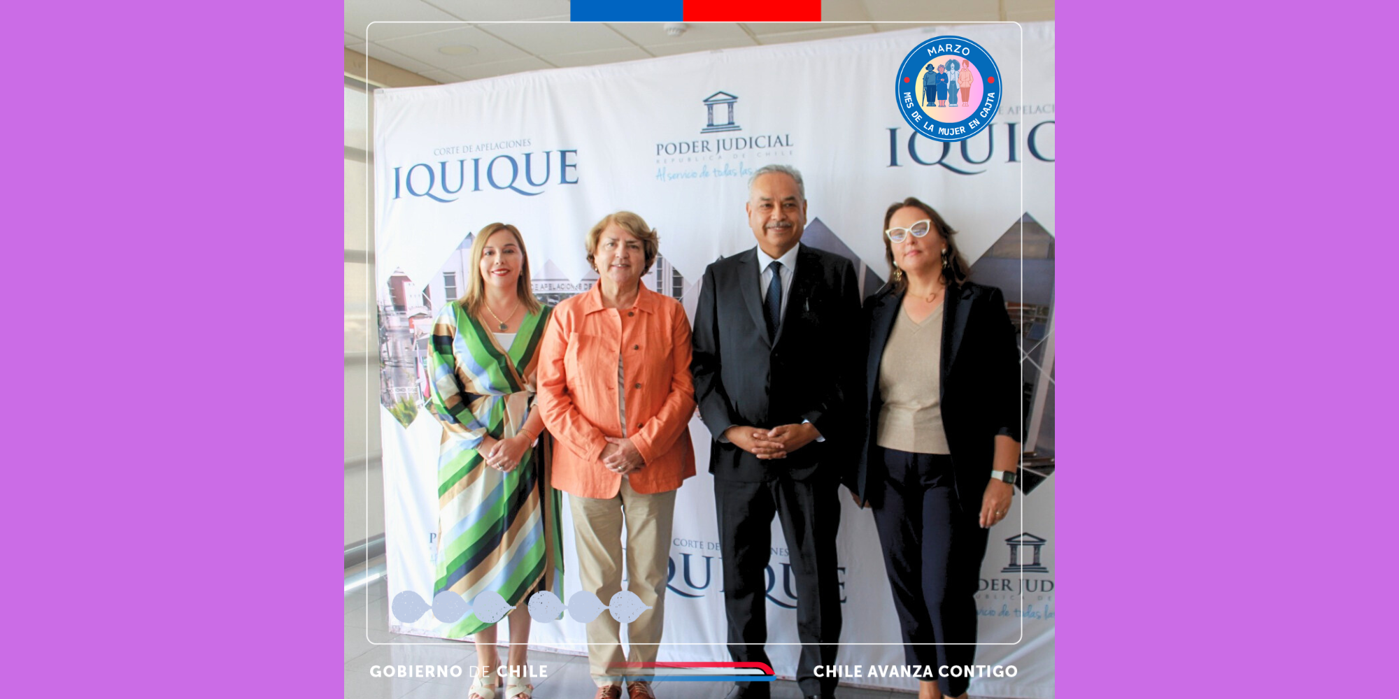 Directora General de la CAJTA, participa en asunción del presidente de la I.C. A. de Iquique , Ministro Pedro Güiza Gutiérrez