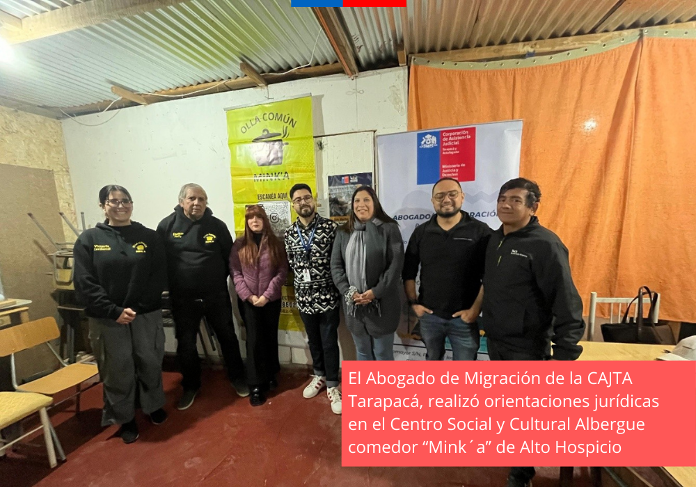 Abogado de Migración de la CAJTA Tarapacá realizó orientaciones jurídicas