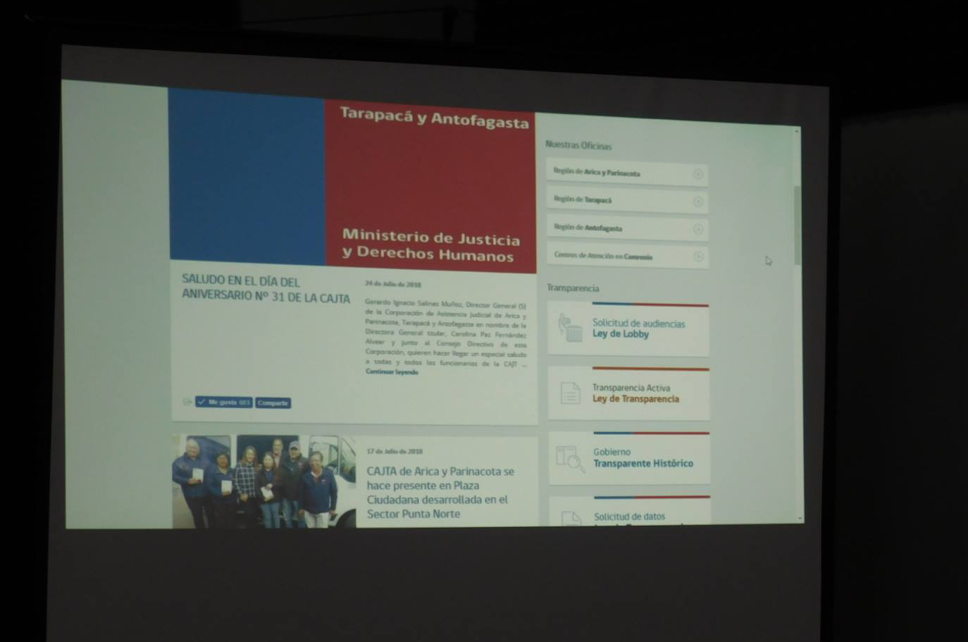 Realizan lanzamiento de nueva Página Web institucional de la CAJTA