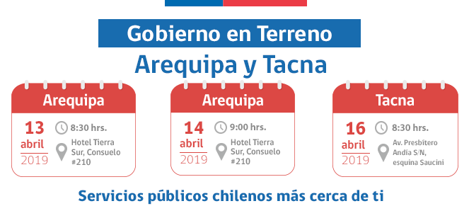 Gobierno en Terreno en Arequipa y Tacna