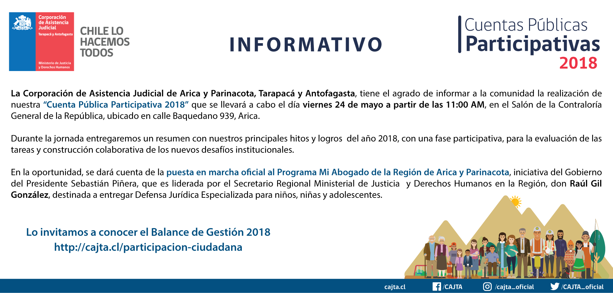 Informativo Cuenta Pública Participativa 2018
