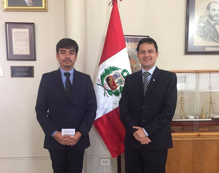 Director Regional de Tarapacá de la CAJTA se reúne con Cónsul General del Perú en Iquique