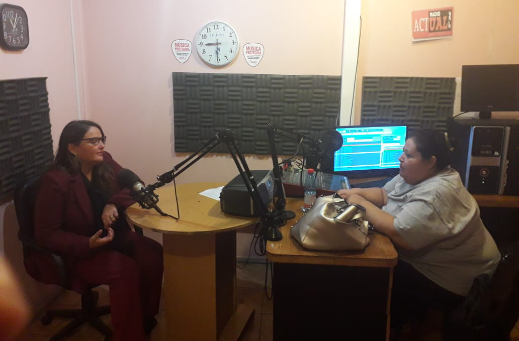 Directora General CAJTA presente en radio Sencación El Abra de Calama y Radio Actual de Tocopilla