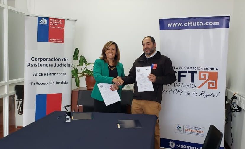 Se suscribe convenio de colaboración entre CAJTA y CFT UTA